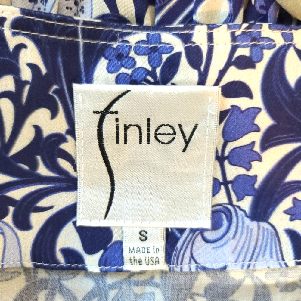 FINLEY Aerin Floral Maxi Dress In Blue Iris Size Small - Picture 6 of 11